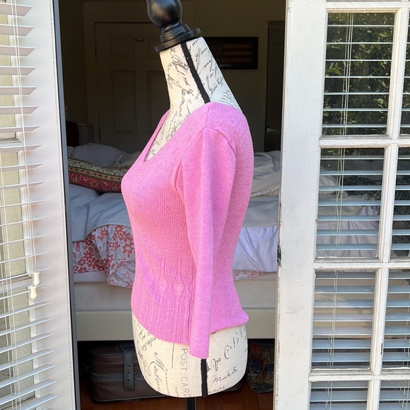 My Tina Pink knitted stretchy fitted sweater in size S - Picture 5 of 7